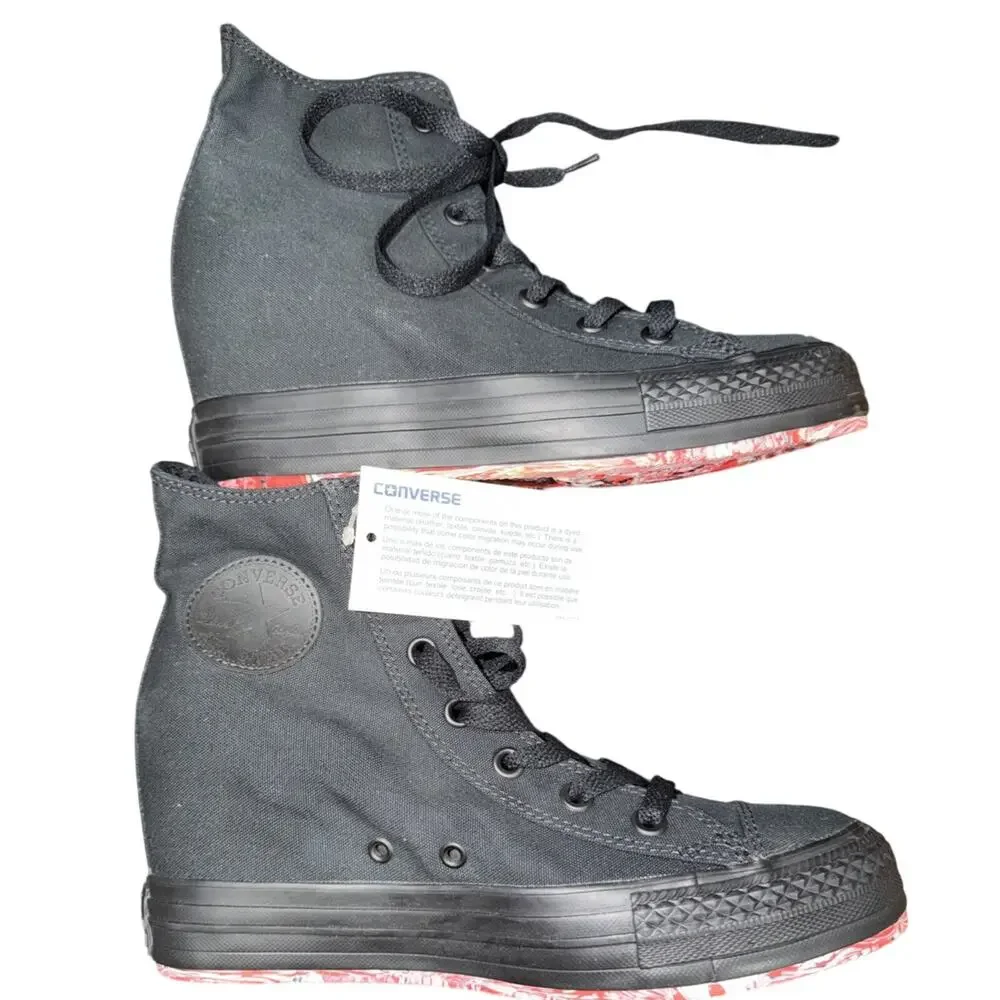 NWT Converse Platform Plus Hidden Wedge Hi Tops 9